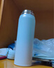 膳魔師（THERMOS）保溫杯大容量水杯兒童男女士杯子情侶不銹鋼生日禮物定制刻字JNL 316L不銹鋼-冰川藍(lán) 500ml 曬單實(shí)拍圖