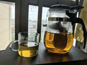 臺(tái)灣76飄逸杯功夫泡茶壺家用沖茶器水簾出水過(guò)濾內(nèi)膽高硼硅防爆玻璃茶壺套裝茶具 570ml壺+配2杯 曬單實(shí)拍圖