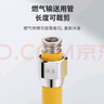 偉星 燃?xì)夤?304不銹鋼波紋管 熱水器燃?xì)馓毂趻鞝t4分接頭可拆卸穿墻 燃?xì)廨斔凸埽?分管身可裁剪） 5米 曬單實(shí)拍圖