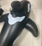 INTEX 大黑鯨坐騎 兒童成人水上游泳圈充氣浮排床板戲水沖浪承重40kg 曬單實(shí)拍圖