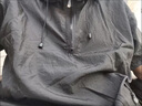 皮爾卡丹（pierre cardin）夏季輕薄速干半拉鏈連帽t恤男潮牌寬松休閑百搭短袖夾克外穿上衣 黑色 XL 125-140 曬單實(shí)拍圖