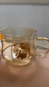 上新了文創(chuàng  )生日禮物泡茶杯 玻璃水杯辦公室茶水分離杯陶瓷內膽送人 大吉大利泡茶杯 曬單實(shí)拍圖