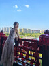 三彩2025夏季新款網(wǎng)紗吊帶裙收腰A字裙氛圍感長裙度假浪漫M 曬單實拍圖