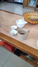 默然諾爾防燙蓋碗普洱茶壺陶瓷白瓷茶具泡茶器大中小單個手抓泡茶壺茶碗 大號一壺六杯藍(lán)山水 曬單實(shí)拍圖