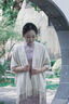 渠辰披肩披肩女薄款旗袍披肩披肩配裙子外搭旗袍外搭披肩空調(diào)房 針織流蘇披肩（米白色） 鏤空開衫 曬單實拍圖