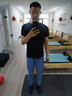 SOSOLEMON男士休閑褲男修身彈力夏季輕薄速干跑步休閑健身男士長褲 淺藍(lán)色 XL 曬單實(shí)拍圖