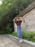 復(fù)古開(kāi)叉牛仔半身裙女2025新款中長(zhǎng)款棉質(zhì)高腰a字包臀裙休閑長(zhǎng)裙 淺藍(lán)色 M 【推薦99-115斤】 曬單實(shí)拍圖