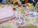 翎喏英國奶油膠咕卡套裝兒童玩具女孩生日禮物DIY手工咕盤貼紙貼 14種玩法998件咕卡禮盒+展架 曬單實拍圖