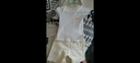 貝瑞加（Babyprints）寶寶短袖套裝兒童純棉內(nèi)衣家居服夏季上衣短褲2件套薄款睡衣 黃90 曬單實(shí)拍圖