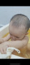 捷貝 JEBE BABY嬰兒折疊洗澡盆兒童洗澡桶寶寶沐浴家用大號小孩新生兒全身游泳桶 檸檬黃【0-10歲】感溫高凳款 曬單實拍圖
