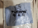 啄木鳥棉麻襯衫女夏季2025新款女裝復(fù)古千鳥格五分袖文藝減齡亞麻上衣 藍色 M 建議115斤以內(nèi) 曬單實拍圖