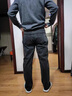 JASONWOOD官方正品高端品牌牛仔褲男2025秋季新款彈力休閑百搭直筒寬松男褲 高檔尼納灰【名牌男士】 XXS 33 適合150-160斤 曬單實拍圖