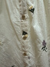 茵曼（INMAN）【商場(chǎng)同款】法式小花刺繡襯衫2025夏季女裝新款荷葉短袖襯衣  淡香杏 L 曬單實(shí)拍圖