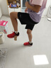 海爾斯705跑步鞋入門跑鞋訓(xùn)練鞋男女學(xué)生輕便網(wǎng)面透氣競(jìng)速運(yùn)動(dòng)鞋子 7705S-紅色 37 曬單實(shí)拍圖