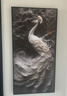 展維玄關(guān)壁畫(huà)浮雕立體肌理畫(huà)孔雀掛畫(huà)入戶(hù)進(jìn)門(mén)玄關(guān)裝飾畫(huà)走廊過(guò)道墻壁 屏開(kāi)雀羽A 80*160【 晶瓷畫(huà)面+鋁合金框】 曬單實(shí)拍圖