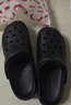 名創(chuàng)優(yōu)品（MINISO）洞洞鞋男女夏季外穿沙灘涼鞋防滑厚底踩屎感包頭涼拖鞋黑色40-41 曬單實拍圖