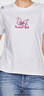 Lee25春夏新品標(biāo)準(zhǔn)版圓領(lǐng)蝴蝶圖案印花女短袖T恤 白色 M  曬單實(shí)拍圖