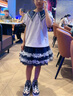戴維貝拉庫(kù)洛米聯(lián)名女童套裝公主裙兒童裙子夏季童裝女孩衣服 曬單實(shí)拍圖