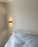 壁燈全鋁LED防水臥室床頭燈簡約客廳酒店樓梯陽臺過道衛(wèi)生間燈具 全鋁816-8黑+8瓦暖光 曬單實拍圖