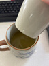 青花汝窯茶杯水杯陶瓷帶蓋茶水分離可定制送禮家用高檔辦公馬克杯 汝窯青龍-辦公杯 曬單實拍圖