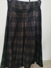 品彩（PinCai）半身裙女曠野美拉德時(shí)尚休閑格子中長(cháng)裙A字格子百褶裙P144B6002 曬單實(shí)拍圖