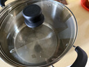 京東京造304不銹鋼湯鍋煮鍋泡面鍋家用【直身防溢大容量】電磁爐通用24cm 曬單實拍圖