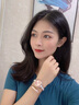 歐利時(shí)手表女輕奢小眾高級(jí)感2025新款陶瓷鋼帶時(shí)尚鑲鉆進(jìn)口機(jī)芯石英表 陶瓷間鋼玫粉面女 曬單實(shí)拍圖