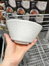 松發(fā)瓷器福盈百川骨瓷高級感餐具2025碗碟套裝家用輕奢喬遷碗盤(pán)筷組合禮盒 飯碗[1個(gè)裝]4.8英寸浮紋白瓷 曬單實(shí)拍圖