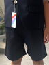 蘿卜唄唄男童禮服兒童背帶褲馬甲套裝開學合唱表演服 藏青短款四件套 130 曬單實拍圖