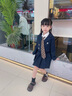 G.DUCKKIDS小黃鴨女童套裝春秋季新款兒童西裝套裝女學(xué)院風(fēng)JK裙三件套演出服 三件套 140 尺碼9~10歲【130-140cm】cm 曬單實(shí)拍圖