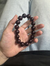 月石緣紫金鼠手串男光珠菩提子正圓精品老料佛珠念珠文玩繞指柔盤(pán)玩手鏈 紫金鼠手串【12MM】 曬單實(shí)拍圖