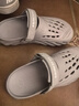 Skechers斯凱奇兒童泡泡鞋男童疏水輕便沙灘洞洞鞋夏季中大童涼鞋406645L 淺灰色/LTGY 37 曬單實(shí)拍圖
