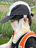 KKN兒童夏季冰絲防曬面罩遮陽護(hù)頸沙漠防風(fēng)沙網(wǎng)孔透氣不遮眼防紫外線 向陽葵黃（面罩） 均碼（適合頭圍48-55cm） 曬單實(shí)拍圖