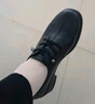 紅蜻蜓單鞋女頭層牛皮小皮鞋英倫休閑鞋女通勤粗跟女鞋WTB152651黑色37 曬單實拍圖