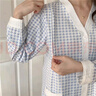 歐鹿汐（OULUXI）月子服春秋純棉孕婦睡衣夏季薄款拉鏈哺乳口產婦產后喂奶衣家居服 ASH5602 XL碼 (建議125-145斤) 曬單實拍圖