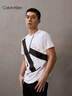 Calvin Klein Jeans夏季男女情侶中性ck純棉醒目大字母印花圓領(lǐng)短袖T恤J318471 YAF-白色 S （推薦120-135斤） 曬單實(shí)拍圖