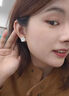 蔓笙溫柔玫瑰花朵S999純銀耳釘女2025新款高級感耳環(huán)輕奢小眾氣質(zhì)耳飾 999銀粉色玫瑰一對 曬單實拍圖