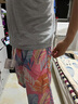 LZJV沙灘短褲男夏季薄款速干泳褲潮流印花大褲衩寬松睡褲休閑五分褲子 粉色沙灘褲一條(建議110-150斤) 曬單實(shí)拍圖