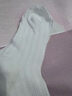 東方緣6雙木耳邊堆堆襪子女中筒襪夏季款中筒襪白色日系襪花邊鏤空薄襪 灰色 6雙 曬單實(shí)拍圖