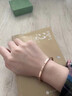 蔻詩哲 COASZE18K金手鐲女玫瑰彩金手環(huán)滿天星手飾520禮物送女友七夕情人節(jié)禮物 玫瑰彩金手鐲【小版】 曬單實拍圖