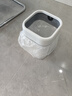 華萍垃圾桶無蓋式13L方形白色家用客廳臥室衛(wèi)生間縫隙壓圈垃圾桶 曬單實(shí)拍圖