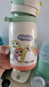 babycare小企鵝兒童保溫杯嬰幼兒寶寶保溫奶瓶水壺學飲直飲吸管杯兒童水杯 贈直通吸嘴- 背帶款淺嗬綠450ml 曬單實拍圖