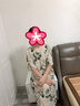 花花公子;PLAYBOY輕奢雪紡短袖連衣裙女夏季2025新款輕奢高端氣質(zhì)收腰媽媽長(cháng)裙子 淺綠色 XL （建議100-115斤） 曬單實(shí)拍圖