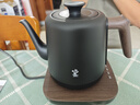 鳴盞燒水壺泡茶 電熱水壺功夫茶壺電茶爐 茶藝師專用電茶壺 智能恒溫茶具磨砂MZ152A黑色 曬單實(shí)拍圖