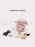 CHARLIE&KELLI CK品牌包包女包新款雙肩包扎染翅膀菱格卡通小背包學(xué)生開(kāi)學(xué)書(shū)包 白色 曬單實(shí)拍圖