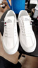 無(wú)肯春夏季鞋子男透氣新款百搭運動(dòng)小白板鞋男士休閑皮鞋一腳蹬潮鞋子 RF-XL876白色 42 曬單實(shí)拍圖