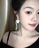 伊燦流蘇貝殼花朵耳釘女氛圍感超仙耳環(huán)2025新款爆款氣質百搭絕美耳飾 流蘇貝殼花朵耳釘 曬單實拍圖