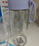 富光清然玻璃杯 高硼硅玻璃水杯子 女生便攜牛奶咖啡刻度茶杯330ml 曬單實(shí)拍圖