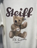 太平鳥(niǎo)男裝【Steiff泰迪熊聯(lián)名】重磅刺繡T恤小熊體恤B1CNF2321 米白1 XS 曬單實(shí)拍圖