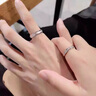 翠奢緣品牌情侶戒指女開口訂求婚輕奢對(duì)戒情人節(jié)520送女友老婆生日禮物 戒指一對(duì)+刻字/代寫賀卡拍這個(gè) 曬單實(shí)拍圖